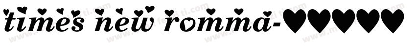 times new romma字体转换
